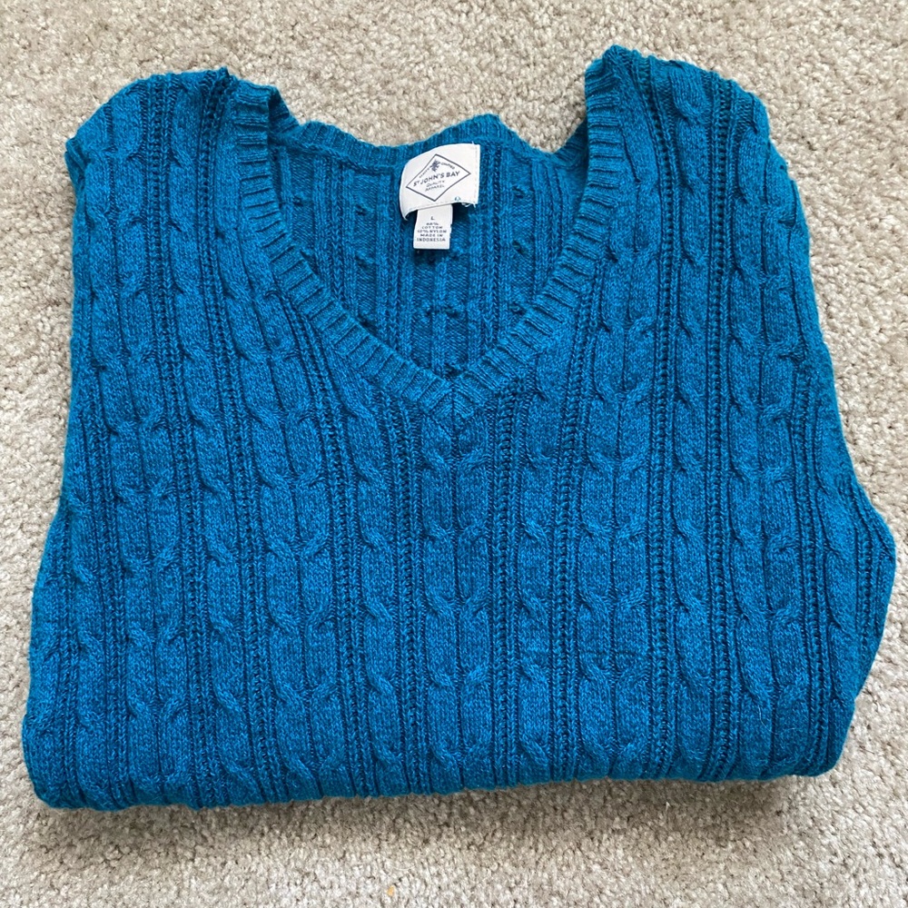 Knit V-Neck Sweater